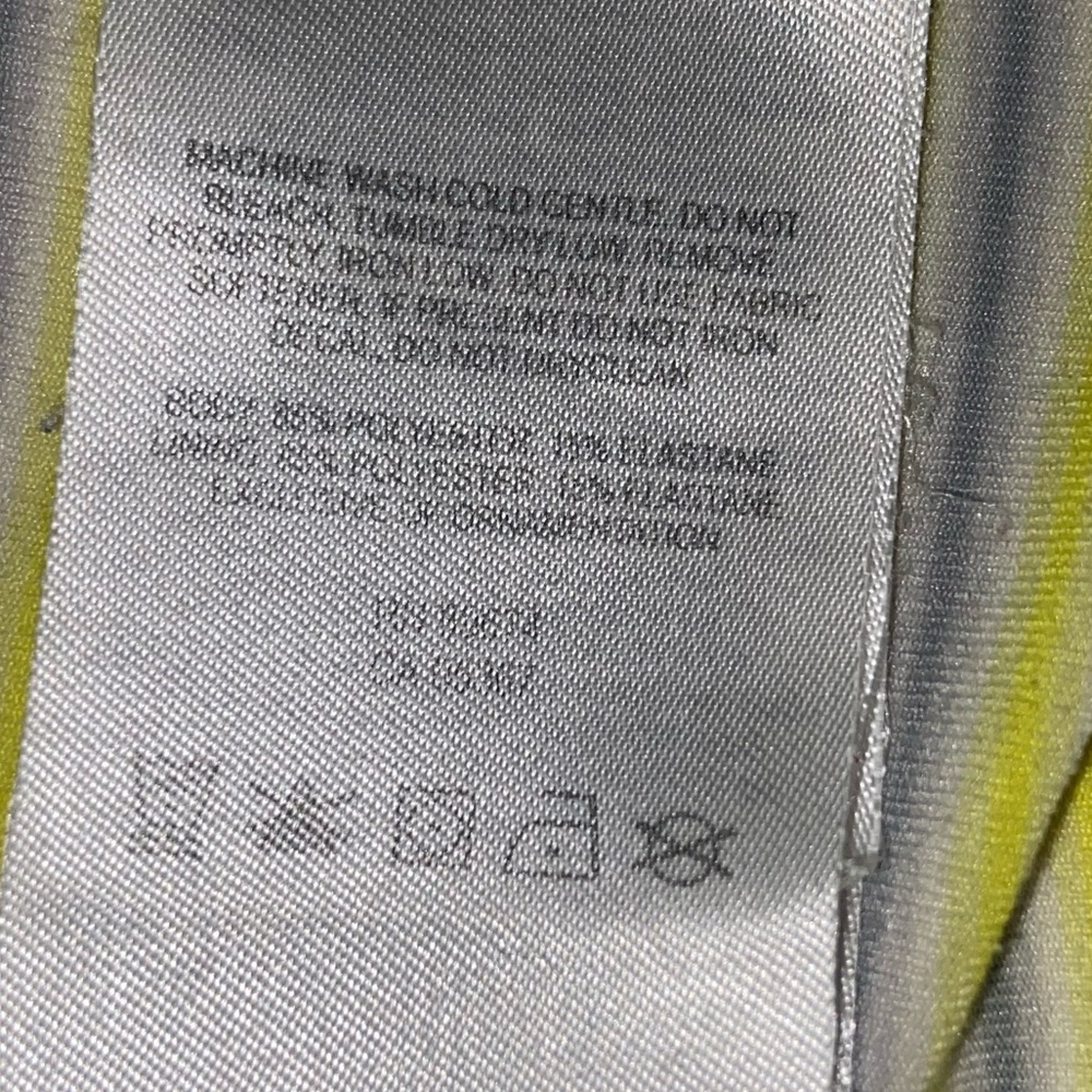 Mountain Hardwear Yellow and Gray Fitted Long Sleeve Polo - Picture 5 of 6